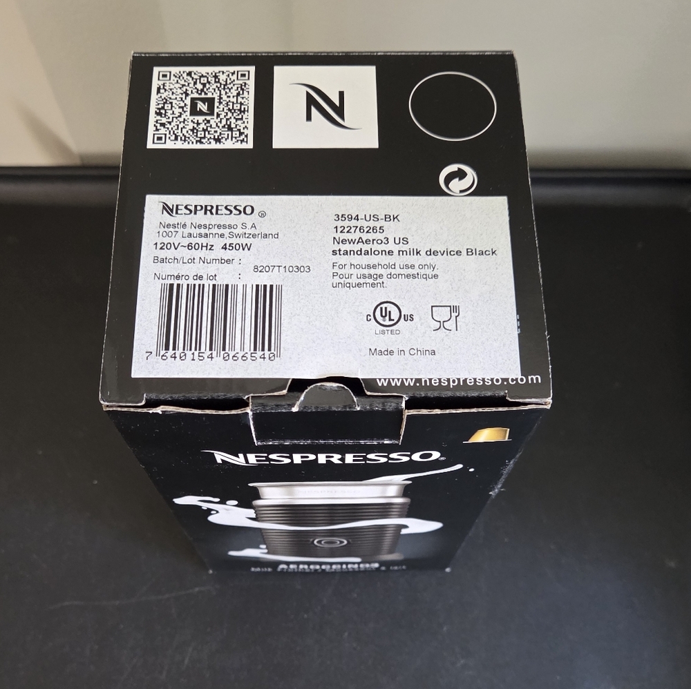 NIB Nespresso Aeroccino3 Milk Frother - Picture 2 of 8